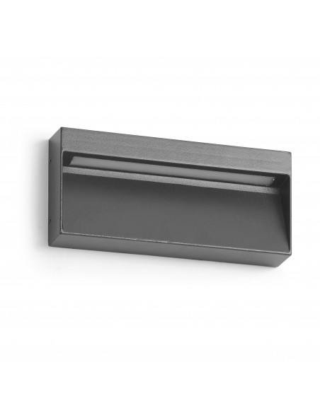 Applique asymétrique ABAR IP54 LED SMD 7W 780lm CRI80 3000K 60º Anthracite NOVOLUX LIGHTING 847A-L0107B-04