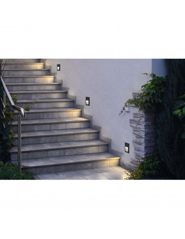 Encastré mural LARA Ver. Hood IP65 LED SMD 4W 480lm CRI80 3000K 95º Blanc NOVOLUX LIGHTING 854A-L0104A-01