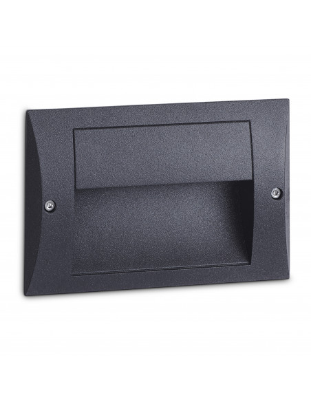Encastré mural LARA Hor. Hood IP65 LED SMD 4W 480lm CRI80 3000K 95º Anthracite NOVOLUX LIGHTING 854B-L0104A-04