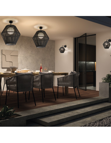 Applique NELL IP65 Corte de fase L,C LED COB AC 6W 515lm CRI80 3000K Grafito NOVOLUX LIGHTING 857H-L3106B-58