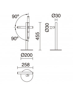 Lampe à poser TANIA LED SMD AC 4W 400lm CRI80 3000K Blanc NOVOLUX LIGHTING 906G-L3104B-01 2