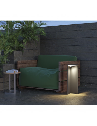 Borne solaire COMO IP54 LED SMD 2.20W 525lm CRI80 3000K 74º Crépuscule,Mouvement 340mm Anthracite NOVOLUX 916C-L0103K-04