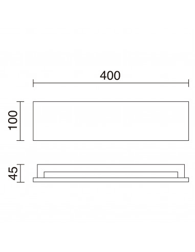Applique STONE IP65 LED SMD 2x5W 475lm CRI80 3000K 120º,120º up-down Concrete blanco NOVOLUX LIGHTING 965C-L3112A-NW