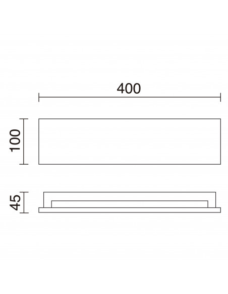 Applique STONE IP65 LED SMD 2x5W 475lm CRI80 3000K 120º,120º up-down Concrete blanco NOVOLUX LIGHTING 965C-L3112A-NW