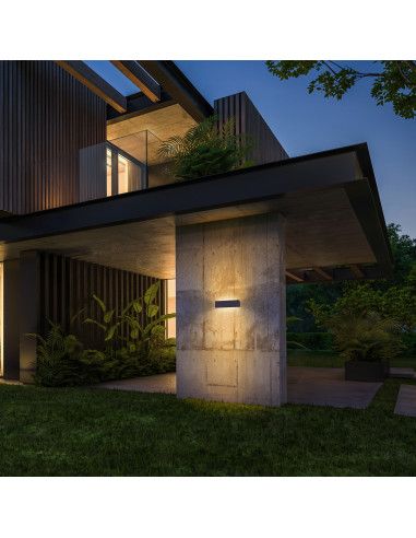 Applique STONE IP65 LED SMD 2x5W 475lm CRI80 3000K 120º,120º up-down Concrete blanco NOVOLUX LIGHTING 965C-L3112A-NW