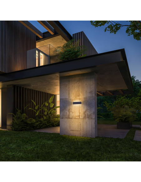 Applique STONE IP65 LED SMD 2x5W 475lm CRI80 3000K 120º,120º up-down Concrete blanco NOVOLUX LIGHTING 965C-L3112A-NW