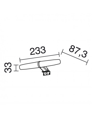 Applique Salle de bain ICY LED SMD AC 6W 392lm CRI83 4000K 187º Chromé NOVOLUX LIGHTING 973A-L0206B-32