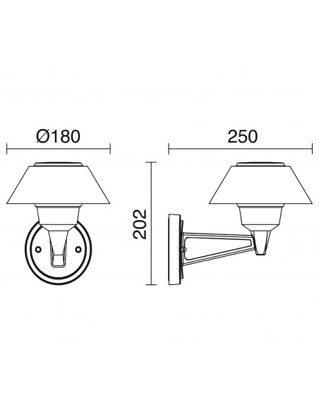 Applique BUCKET IP65 Phase coupée C LED SMD 10.50W 1680lm CRI80 3000K Anthracite NOVOLUX LIGHTING 976A-L31RCB-04