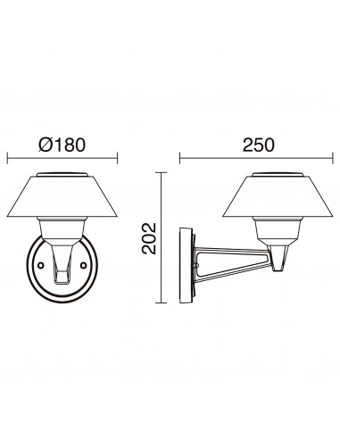 Applique BUCKET IP65 LED SMD 10.50W 1770lm CRI80 4000K Anthracite NOVOLUX LIGHTING 976A-L3310B-04