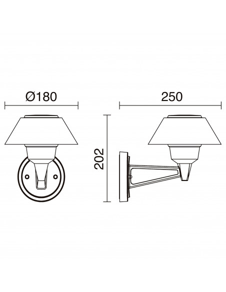 Applique BUCKET IP65 LED SMD 10.50W 1770lm CRI80 4000K Anthracite NOVOLUX LIGHTING 976A-L3310B-04