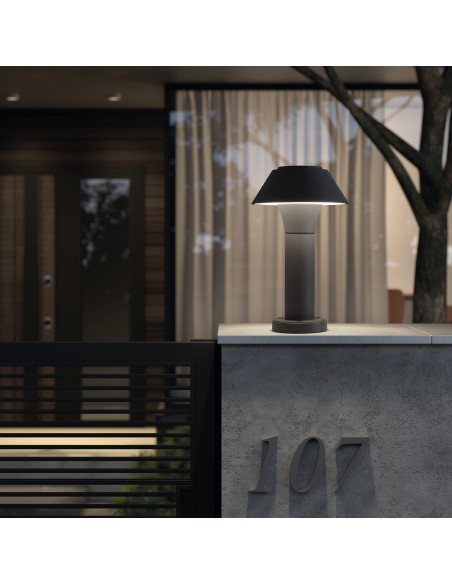 Borne BUCKET IP65 LED SMD 10.50W 1680lm CRI80 3000K 300mm Anthracite NOVOLUX LIGHTING 976B-L3110B-04