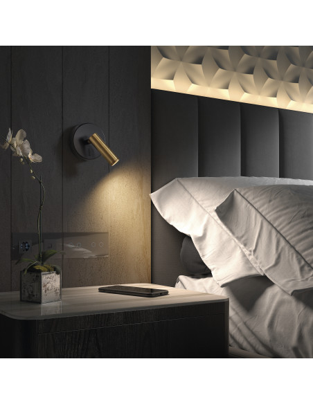 Applique lecteur tilt MINIMAL LED SMD 3W CRI80 3000K Blanc NOVOLUX LIGHTING 977A-L0103A-01