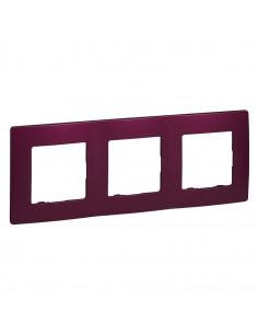 PLAQUE PRUNE 3 P ENTRAXE 71MM LEGRAND 096727 2