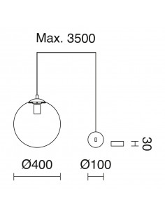 Suspension OXY NOVOLUX LIGHTING 984J-G05X1A-02-27 2