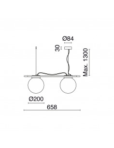 Suspension OXY NOVOLUX LIGHTING 984K-G05X1A-02-27 2