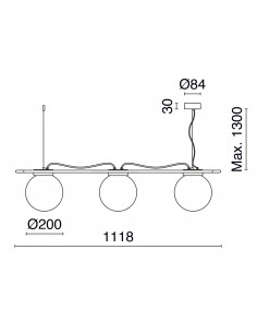 Suspension OXY NOVOLUX LIGHTING 984L-G05X1A-02-27 2