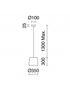 Suspension THAIS NOVOLUX LIGHTING 985D-G05X1A-02-R1 2