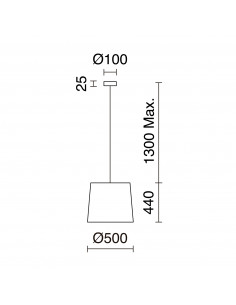 Suspension THAIS NOVOLUX LIGHTING 985E-G05X1A-02-R1 2