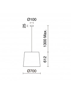 Suspension THAIS NOVOLUX LIGHTING 985F-G05X1A-02-R1 2