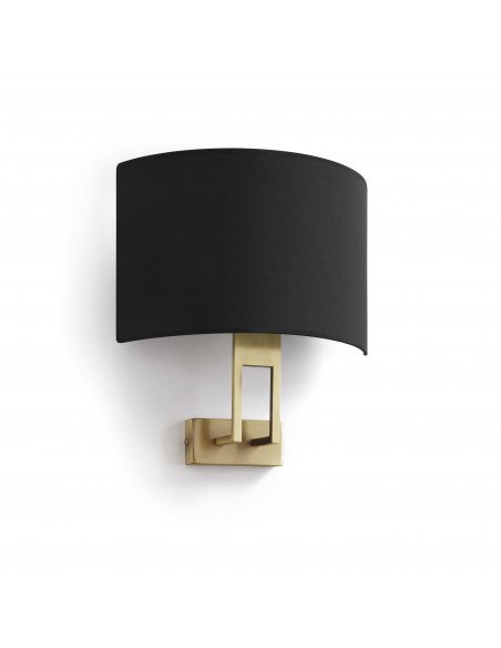 Applique CLASSICAL E27 40W Or Coton noir NOVOLUX LIGHTING 986A-G05X1A-47-CB