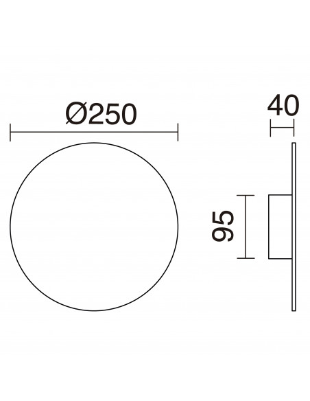 Applique CIRCULAR LED SMD 13W 1155lm CRI80 3000K Blanc NOVOLUX LIGHTING 988B-L0113B-01