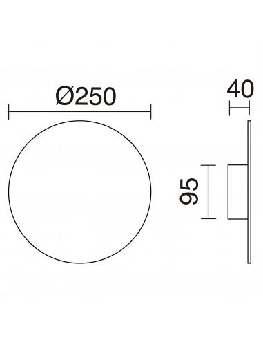 Applique CIRCULAR LED SMD 13W 1155lm CRI80 3000K Blanc NOVOLUX LIGHTING 988B-L0113B-01