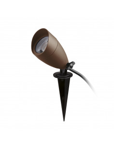 Projecteur avec piquet tilt TERRA 220-240V IP65 LED SMD AC 6W 3000K 50º Marron rouille NOVOLUX LIGHTING 996A-L3106B-90