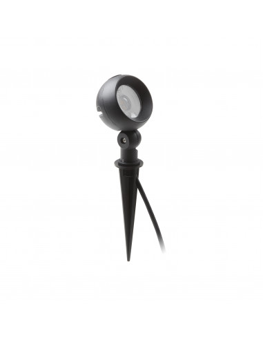 Projecteur avec piquet tilt GIBSON IP65 LED SMD 6W 600lm CRI80 3000K 36º Noir NOVOLUX LIGHTING 998C-L3106E-02