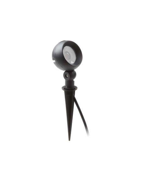 Projecteur avec piquet tilt GIBSON IP65 LED SMD 6W 600lm CRI80 3000K 36º Noir NOVOLUX LIGHTING 998C-L3106E-02