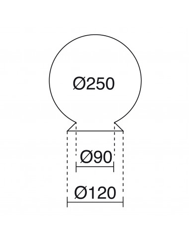 Globe opale GLOBOS Blanc (seul) NOVOLUX LIGHTING A23D-128-01