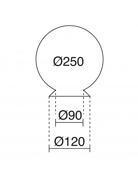 Globe opale GLOBOS Blanc (seul) NOVOLUX LIGHTING A23D-128-01