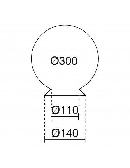 Globe opale GLOBOS Blanc NOVOLUX LIGHTING A23E-128-01