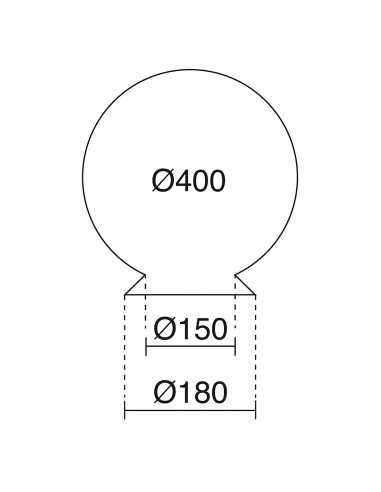 Globe opale GLOBOS Blanc NOVOLUX LIGHTING A23F-128-01