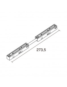 Unión flexible TRACK 48V Noir NOVOLUX LIGHTING B32J-X33X2V-02 2