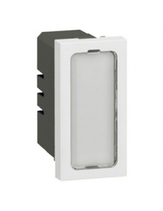 Voyant antimicrobien 12V à 24V 0,2W Mosaic 1 module avec 4 étiquettes de couleur LEGRAND 078551