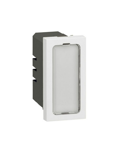 Voyant antimicrobien 12V à 24V 0,2W Mosaic 1 module avec 4 étiquettes de couleur LEGRAND 078551