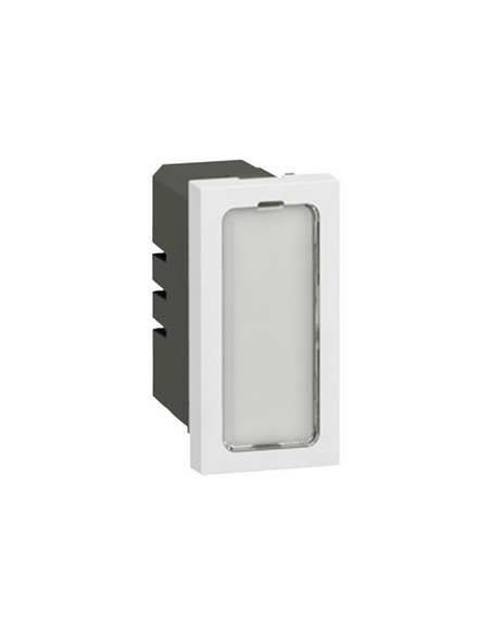 Voyant antimicrobien 12V à 24V 0,2W Mosaic 1 module avec 4 étiquettes de couleur LEGRAND 078551