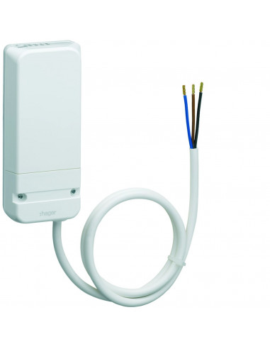 Récepteur radio saillie pour chauffage électrique avec fil pilote 230V HAGER EK066P