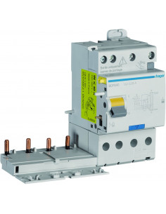Bloc différentiel 4 Pôles double sortie 40A 30mA type F HAGER BDF840 2