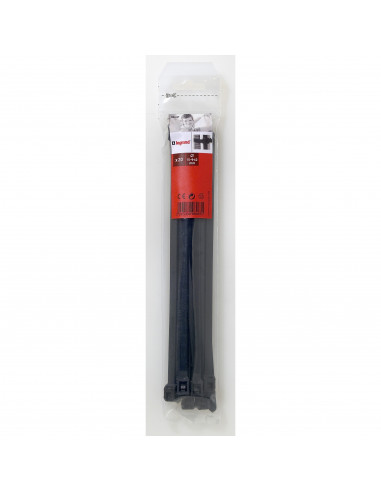 20 Colliers de serrage Colson intérieur/extérieur largeur 7,6mm longueur 260mm noir LEGRAND 098467
