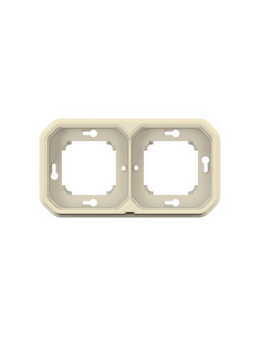Support plaque encastré 2 postes...
