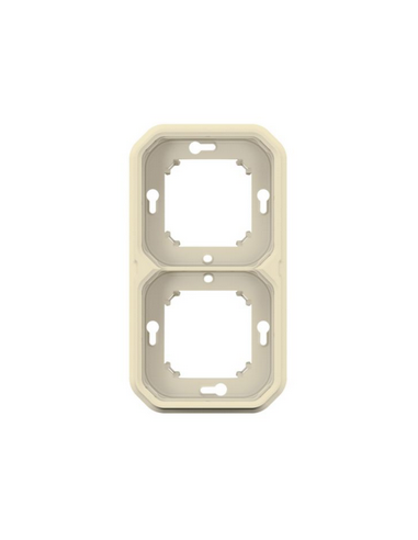 Support plaque encastré 2 postes...