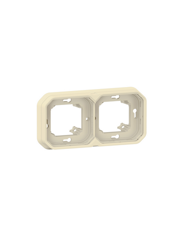 Support plaque encastré 2 postes...