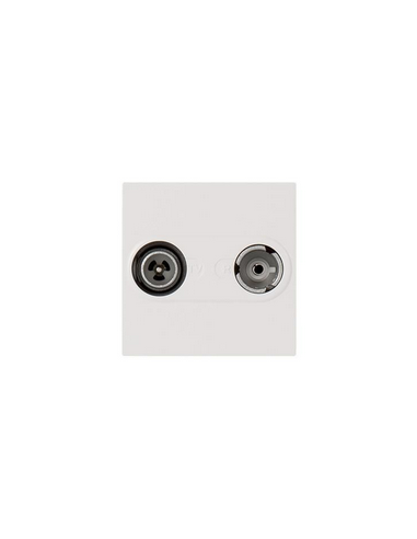 Prise TV-R Mosaic 2 modules pour maintenance d'installation blanc LEGRAND 078783