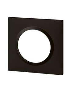 Plaque carrée Dooxie 1 poste finition noir velours LEGRAND 600861 2