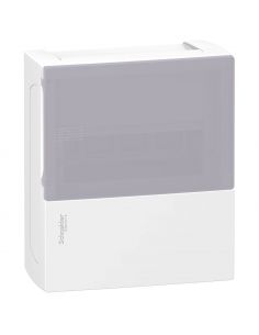 Pragma mini coffret en saillie 1x8 mod. portillon transp bornier terre SCHNEIDER MIP11108T