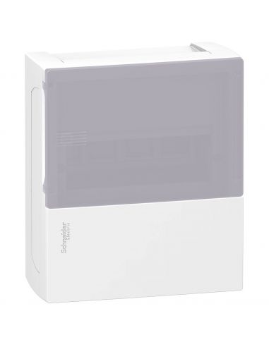 Pragma mini coffret en saillie 1x8 mod. portillon transp bornier terre SCHNEIDER MIP11108T