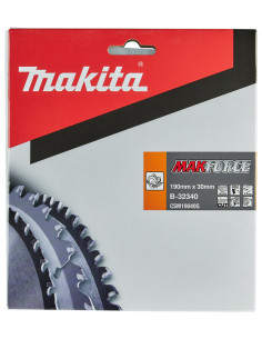 Lame carbure MakForce pour bois pour scies circulaires 190/30/40 MAKITA B-32340 2