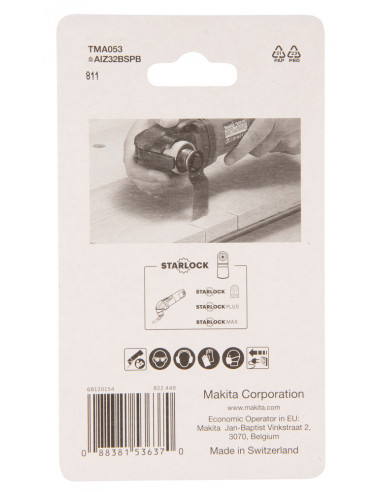Lame plongeante BIM Bois dur TMA053 STARLOCK 32x50mm MAKITA B-64870