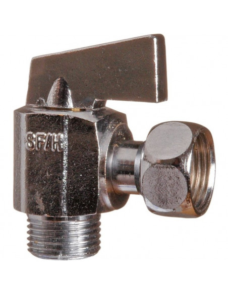 Robinet d'arrêt 1/4 de tour équerre manette métal 3/8 SFERACO 689003